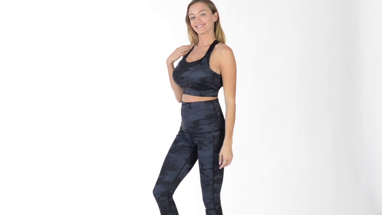 Venice Camo High Impact Nursing Sports Bra - Sweat and Milk