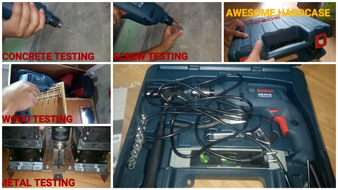 BOSCH GSB 500 RE Professional | IMPACT DRILL-KIT SET | REVIEW, UNBOXING AND TESTING | AFFORDABLE
