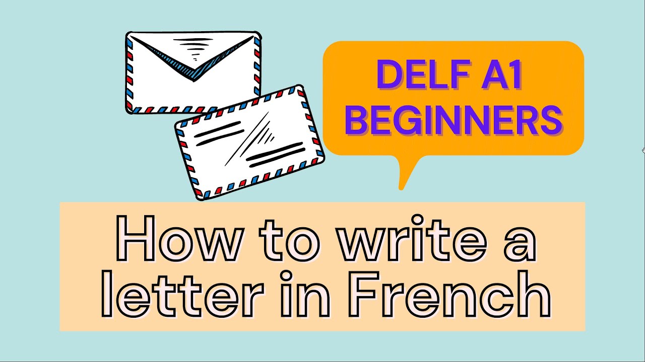 How to write a letter in French | DELF A1 Practice