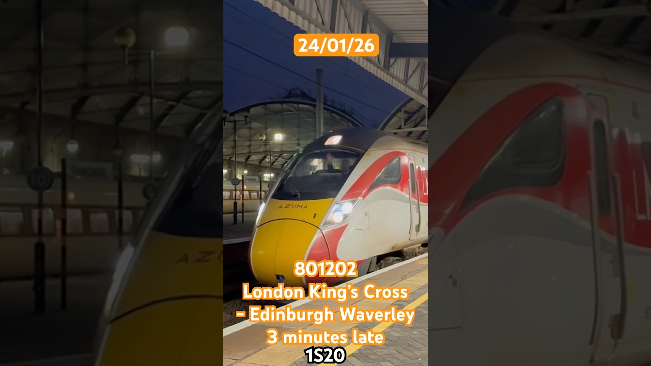 801202 departs Newcastle with a 3 tone