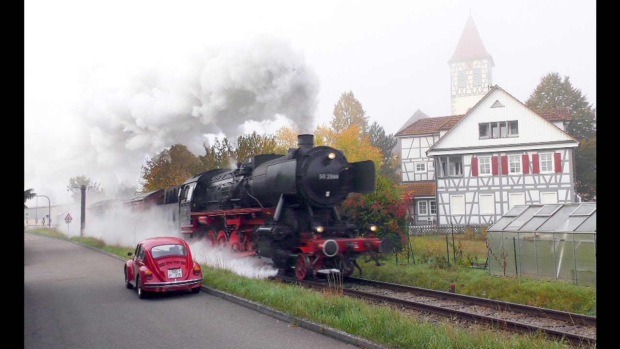 50 2988 mit einem Fotog&uuml;terzug auf der Schw&auml;bischen Waldbahn 2016