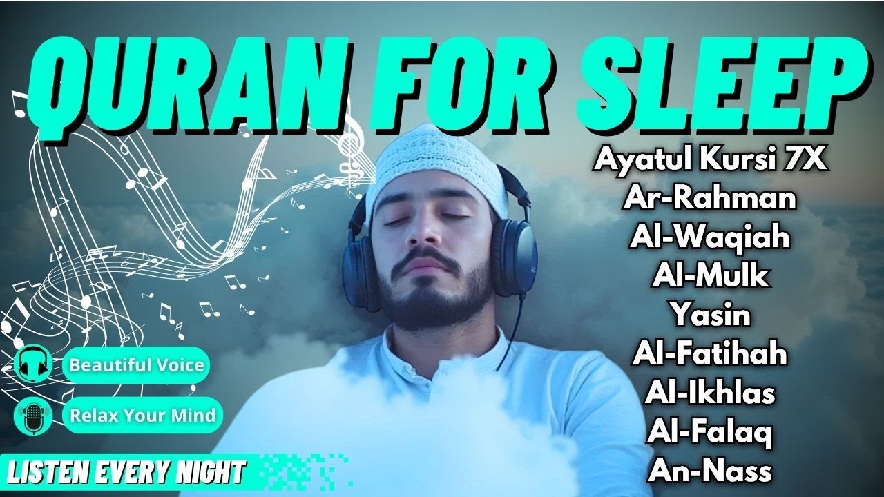 PEACEFUL NIGHT QURAN WITH SOFT VOICE AND POWERFUL VERSES