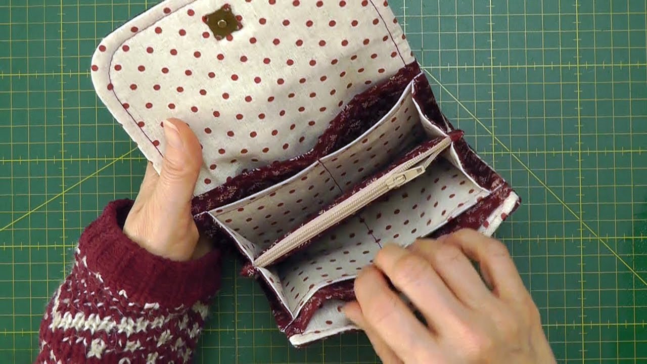 Cómo hacer una CARTERA MONEDERO Profesional - How to make Designer PURSE at Home