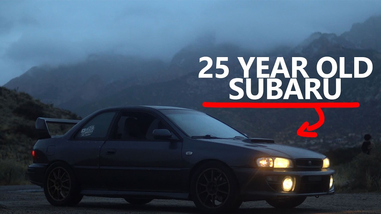 Taking a 25yo Subaru on a WET Backroad (Bad Idea!)