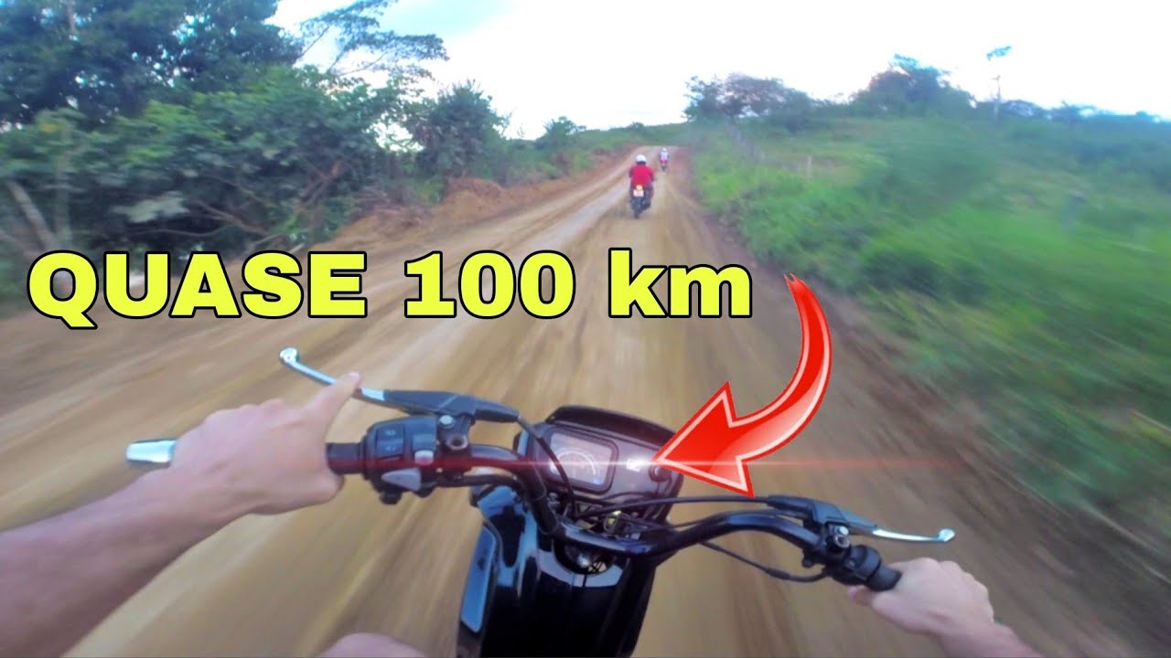 Acelerando a pop 100 na estrada de chão com ESCAPE GP COMPETITION