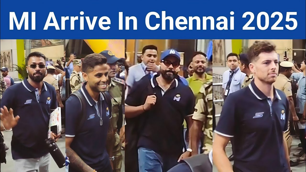 Rohit Sharma's MI Arrive In Chennai IPL 2025 | Mumbai Indians Arrive At Chennai Airport