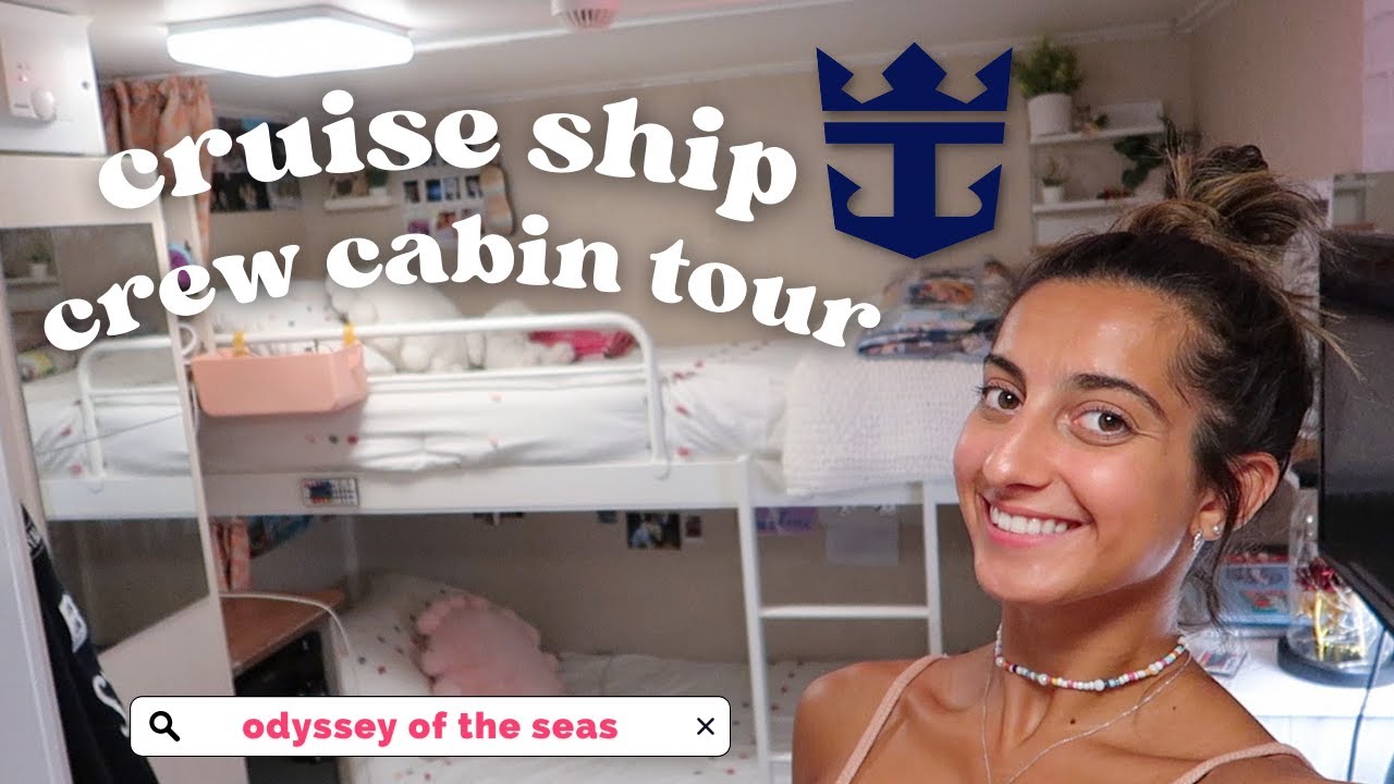 Где живет команда на круизном лайнере? : Экскурсия по каютам экипажа Royal Caribbean — Odyssey of...