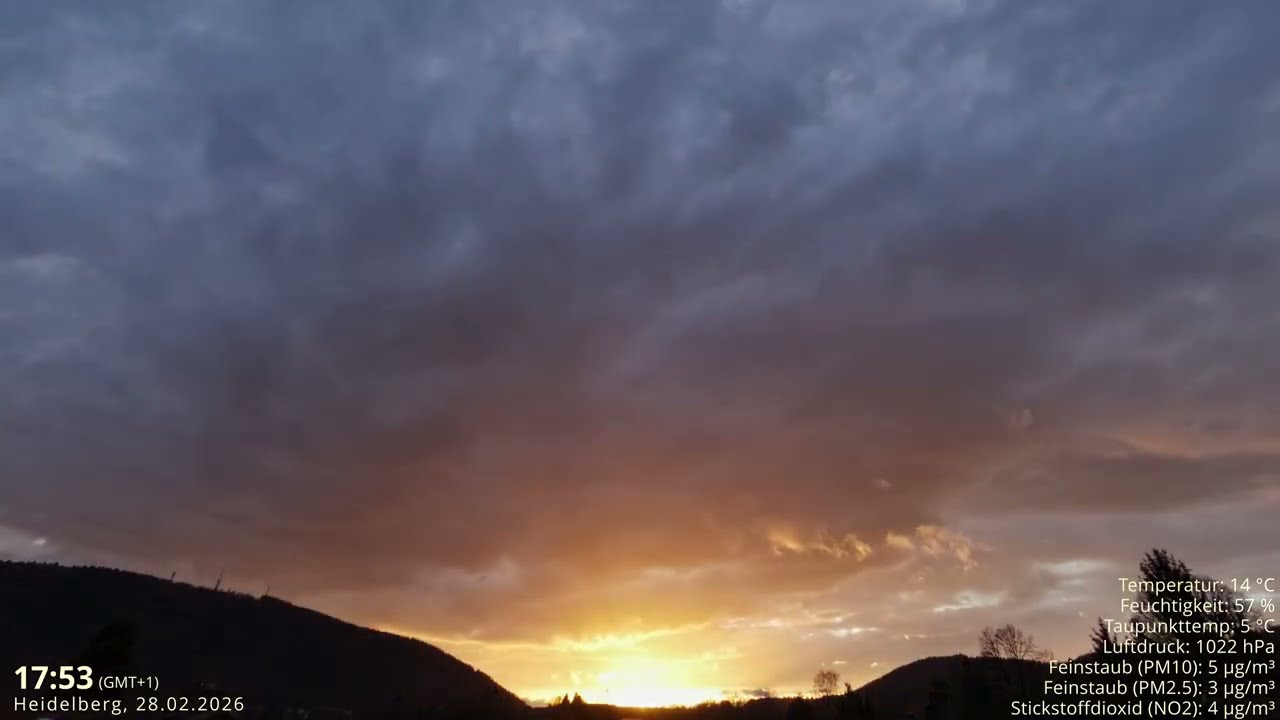 28.02.2026 Wolkentagebuch 🌤 Der Himmel im Zeitraffer 🌤 Cloud Timelapse