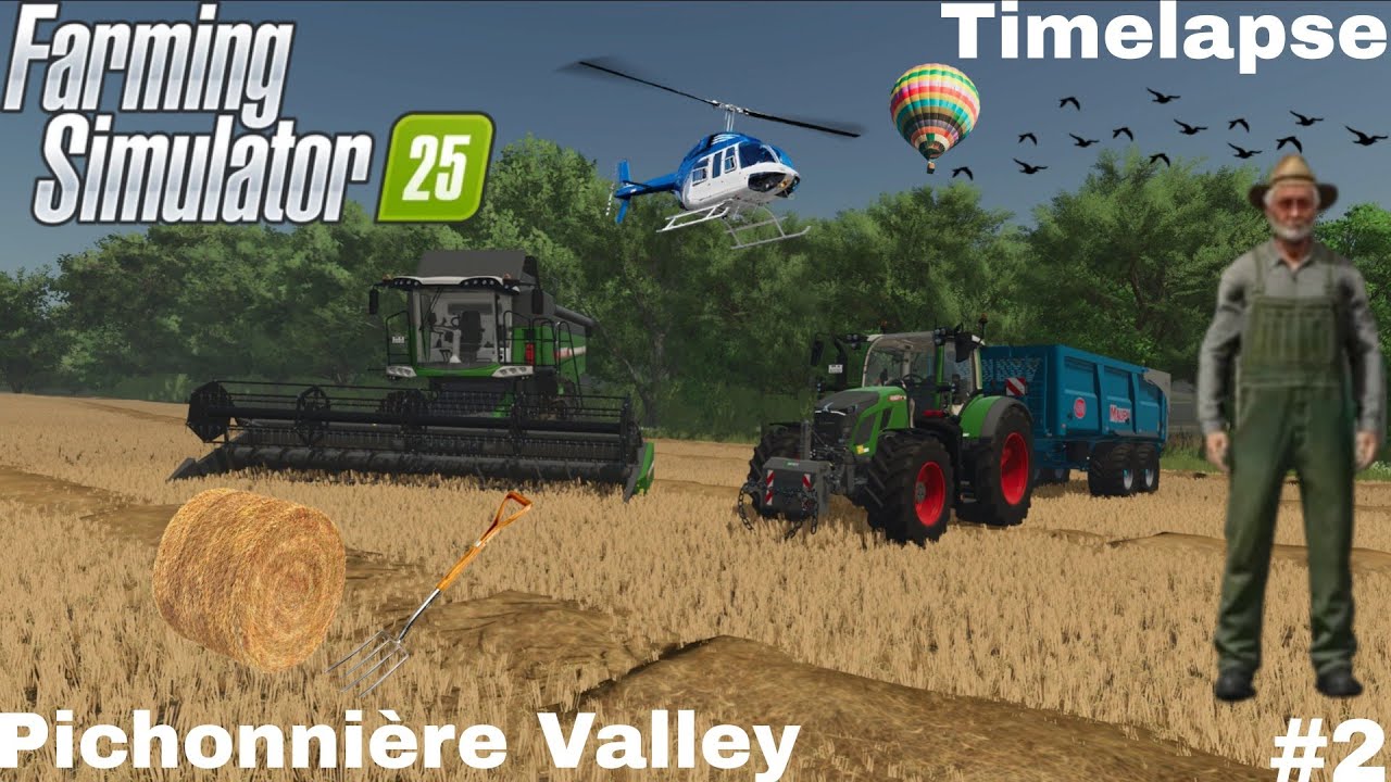 🌾 MOISSON DE ÉPEAUTRE & PRESSAGE DE BOTTES DE PAILLE | Farming Simulator 25 | Pichonnière Ép2
