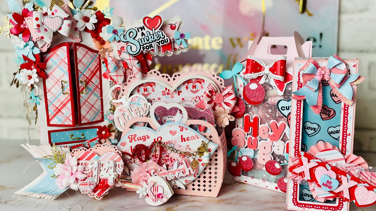 Valentine’s Recap featuring Scrapdiva Designs, Buttons Galore, 12x12 Cardstock Shop & More