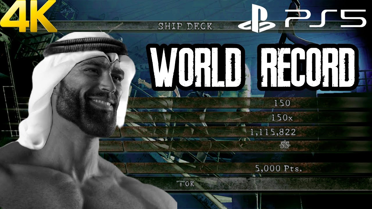 RESIDENT EVIL5 PS5 World Record Mercenaries United Chris HM Solo Ship Deck 1115K