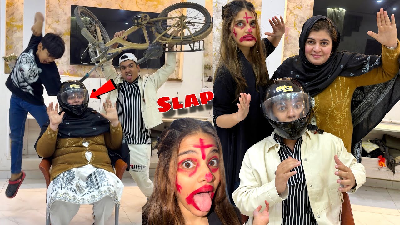 SLAPPING CHALLENGE with FAMILY 😱