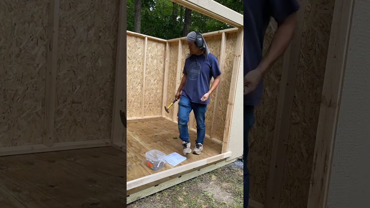Heartland Coronado 12x8 shed build day 2