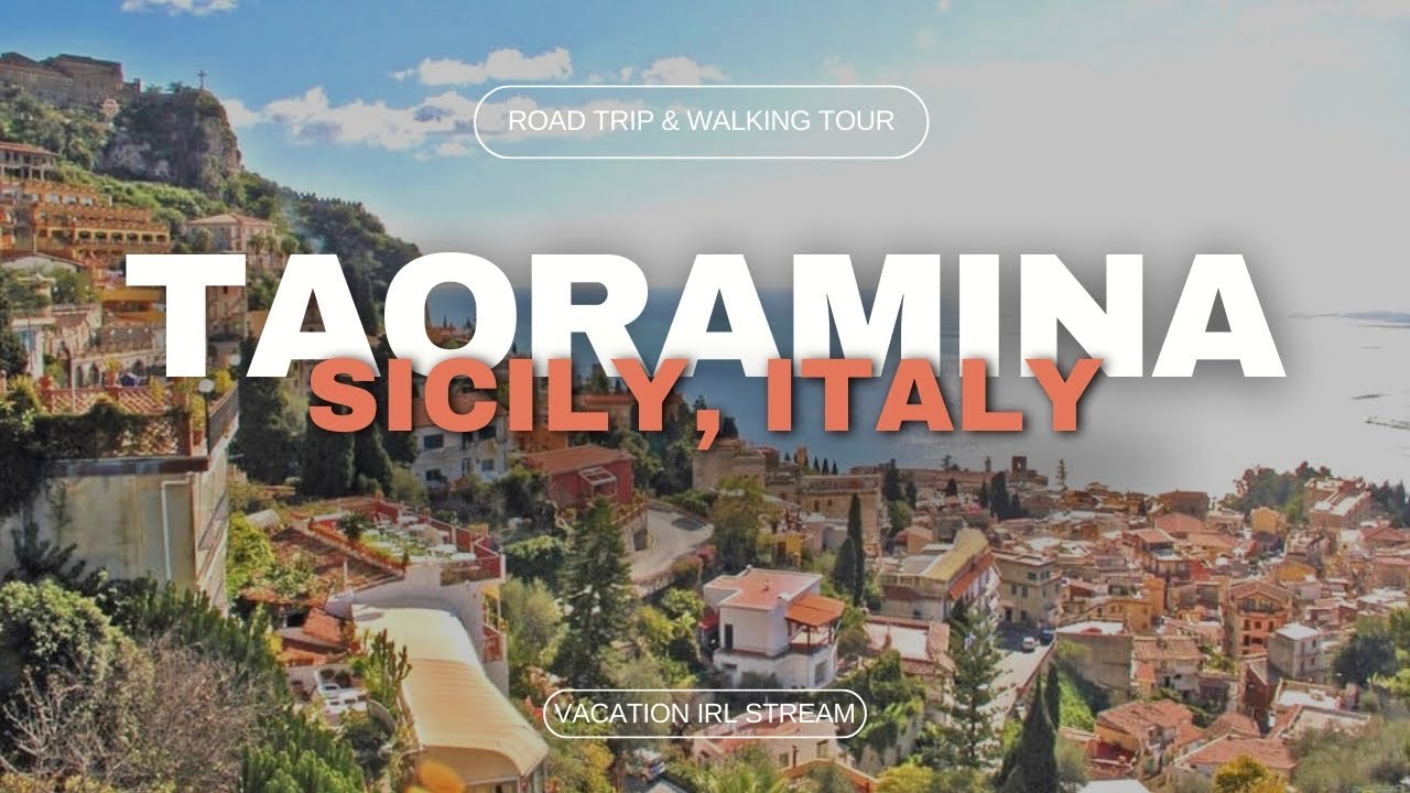 Driving to Taormina, Sicily - Exploring & A Walk Around the City Sites - Nov 2/23 #taormina #sicily