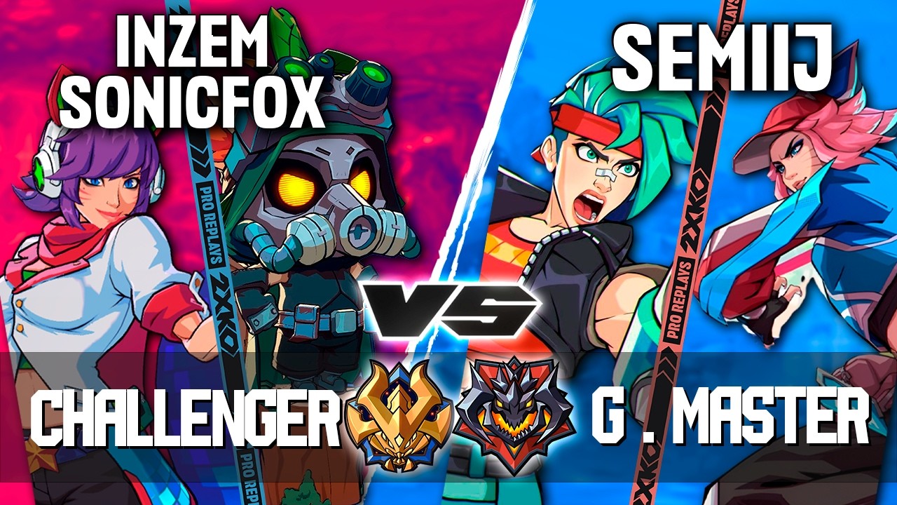 2XKO ▰ INZEM-SONICFOX (Teeo-Ahri) vs SEMIIJ (Vi-Ahri) ▰ 2XKO Pro level replays