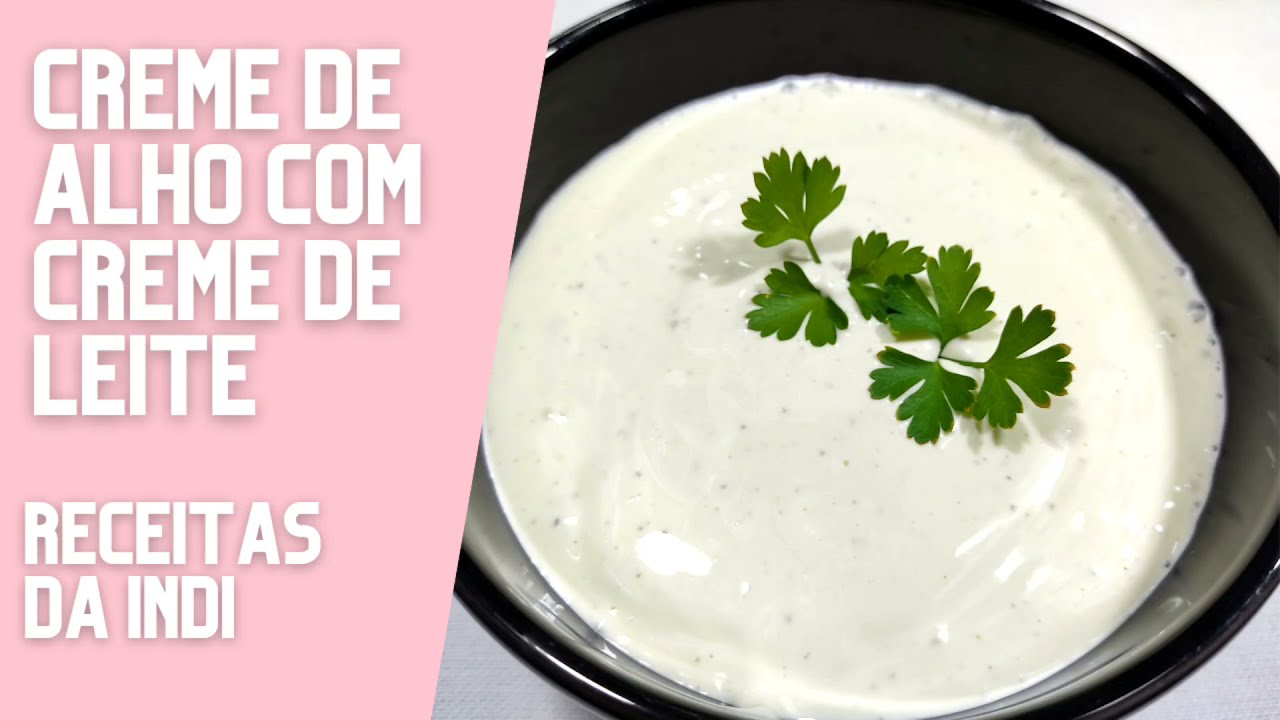 CREME DE ALHO COM CREME DE LEITE | RÁPIDO E SUPER FÁCIL