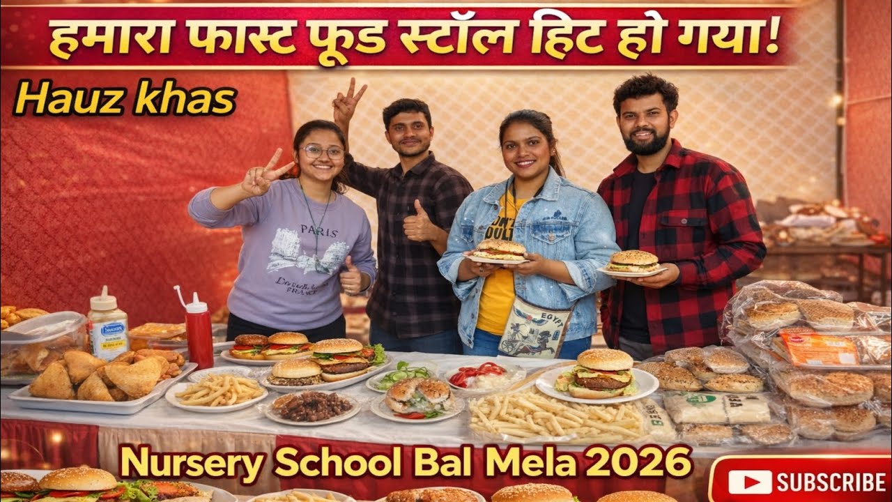 IIT Nursery School | Bal Mela Hauz Khas | Fast Food Stall | #vlog #trending @MandalNavinVlog9123 