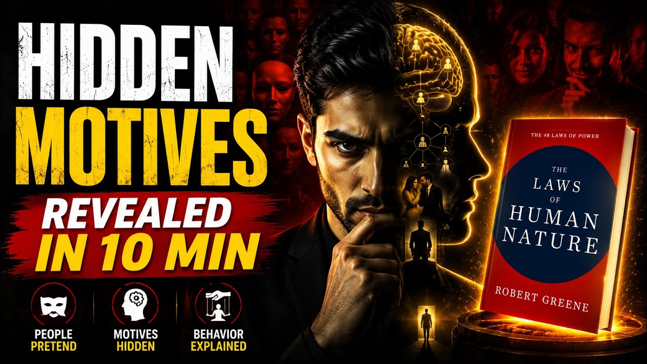 People’s Hidden Motives in 10 Minutes ! The Laws of Human Nature by Robert Greene Summary in Hindi
