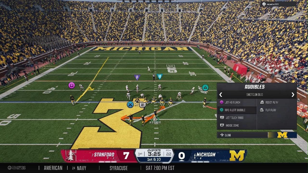 Gridiron Michigan 🆚 Stanford