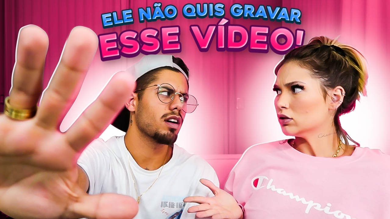 MEU NOIVO FICOU BRAVO E SAIU NO MEIO DO VIDEO!!