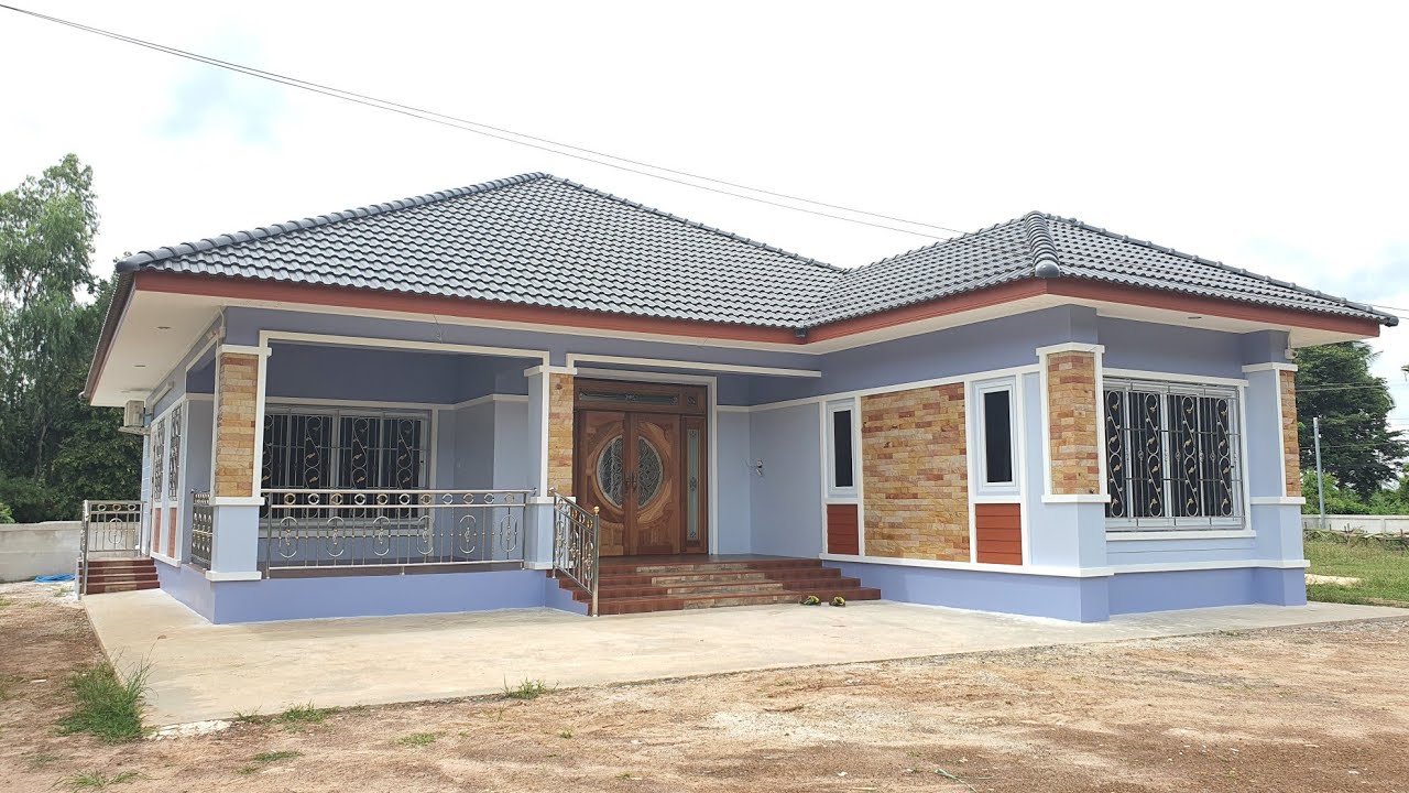 บ้านปั้นหยาขนาดใหญ่หรูหราสมราคา 3 ห้องนอน 2 ห้องน้ำ 3 ห้องโล่ง 1 ห้องครัว 1.65 ล้านบาท