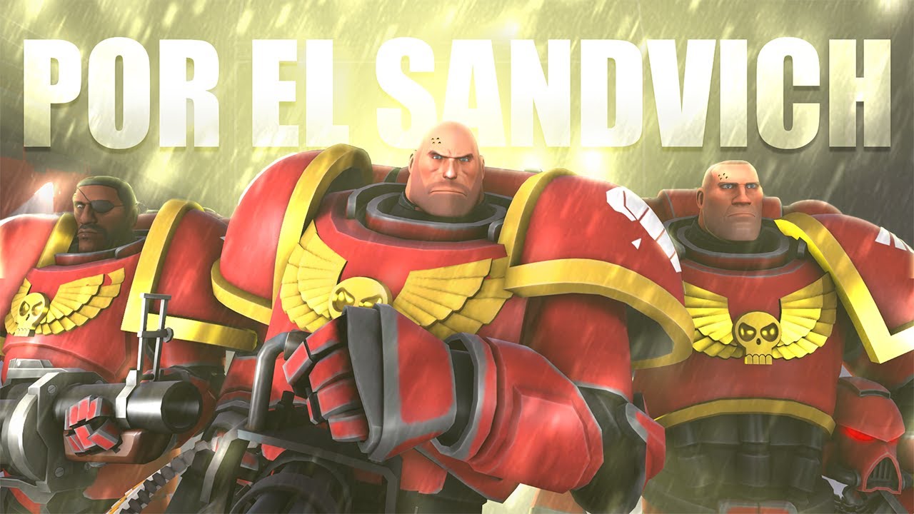Team Fortress 2 x Warhammer 40k SFM Poster Timelapse