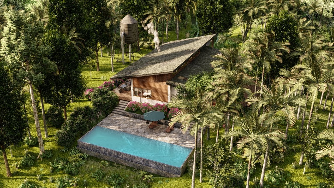 Tropical House, Asian House Design, Forest House, Cabin In the woods, Modern home, Iconic Design # 8