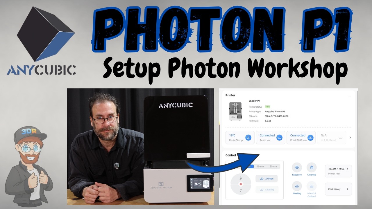 Anycubic Photon P1 - PHOTON WORKSHOP: Connect + Prepare + Overview