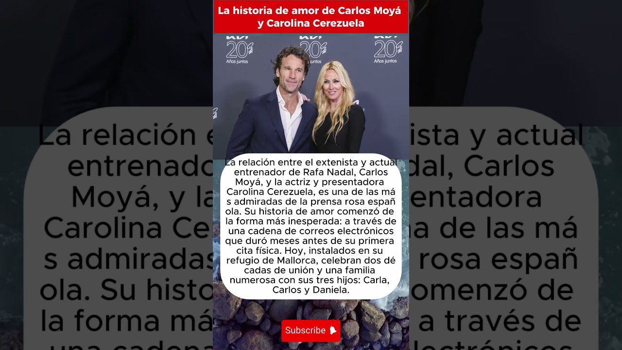 💌 &iexcl;AMOR POR E-MAIL! El secreto de Carlos Moy&aacute; y Carolina Cerezuela 20 a&ntilde;os despu&eacute;s ❤️🎾