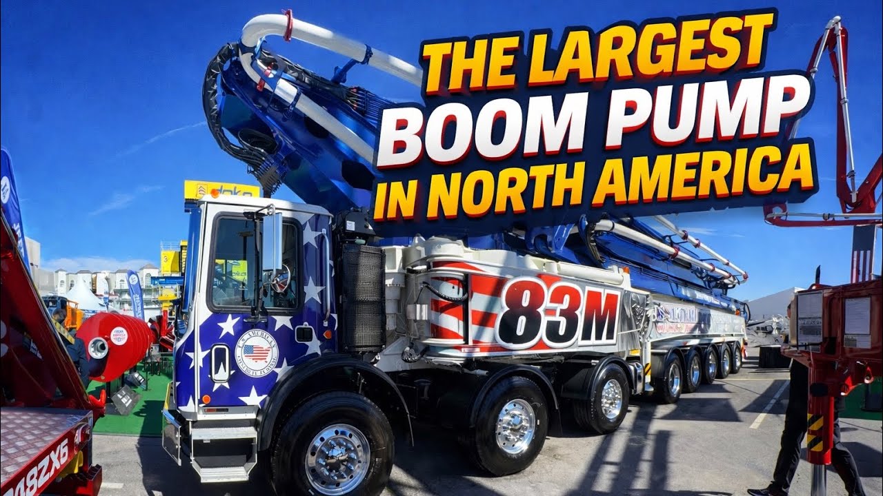 LARGEST CONCRETE PUMP IN AMERICA!!! (and she’s an absolute beast!!!!)