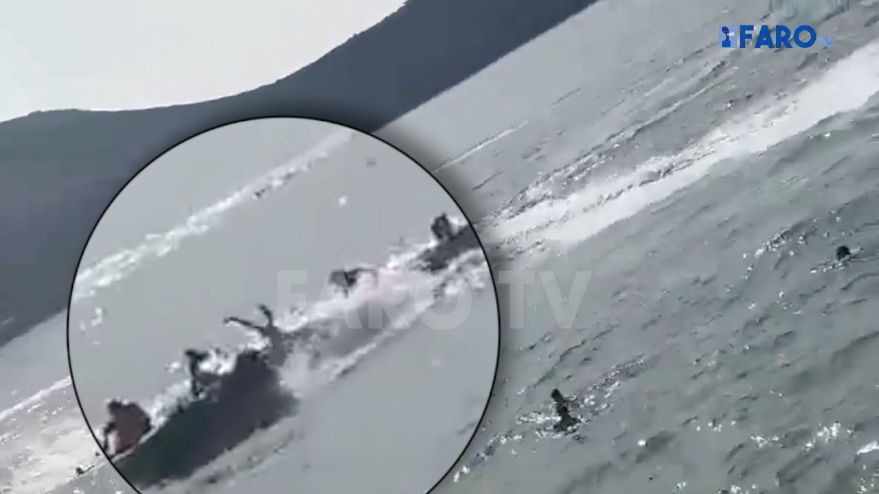 Así arriesgan las vidas de los inmigrantes los traficantes en motos de agua