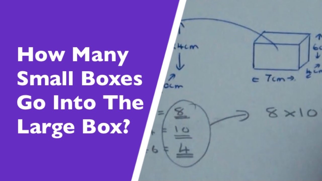 How Many Small Boxes Fit Inside The Large Box (Functional Maths Problems)