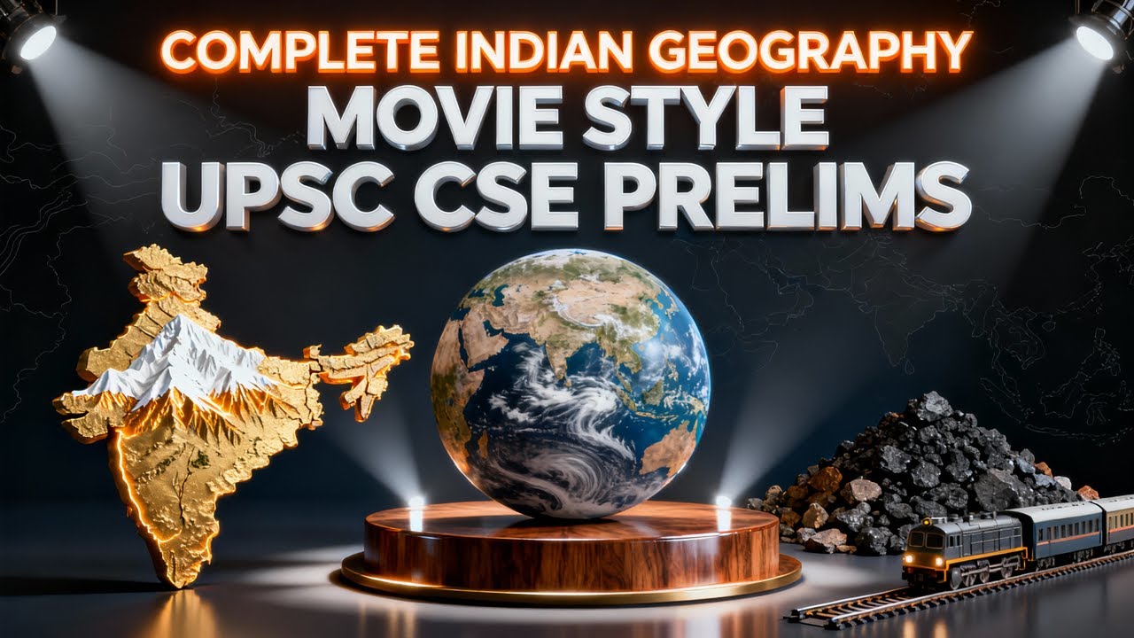 Complete Indian Geography Movie || UPSC CSE Prelims || One Shot Marathon || Cinematic Visuals