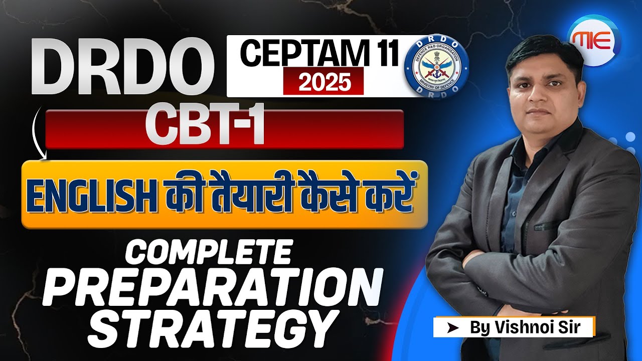 DRDO CEPTAM 11 2025 English Preparation Strategy | DRDO Ceptam English Classes BY Vishnoi sir