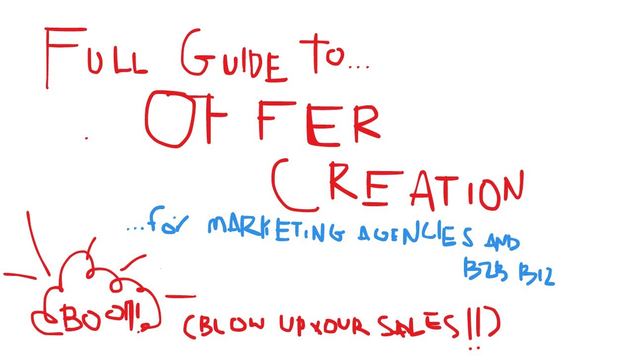 Full Guide on Offer Creation (Blow up your Sales!) | Marketing agency, Smma, b2b companies