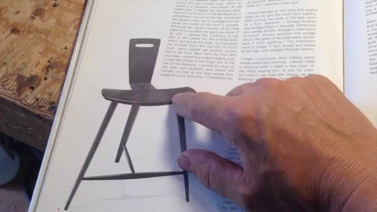 How to make a three legged stool Designed by Tage Frid. Part 1