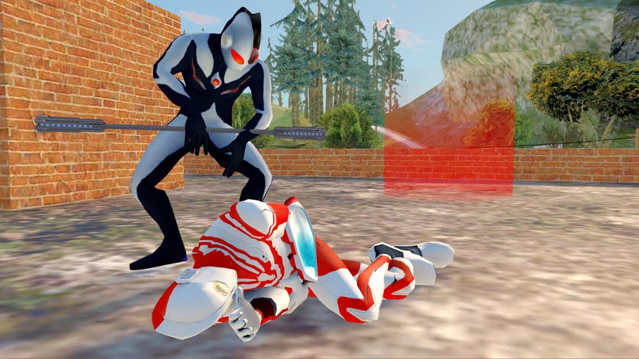Ultraman ribut di tangkap ultraman iblis - GTA Ultraman lucu