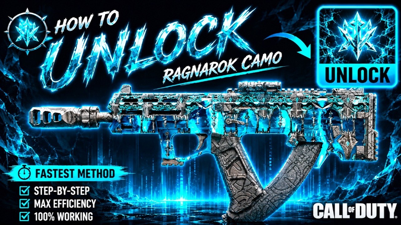 HOW TO UNLOCK RAGNAROK CAMO FAST! | Season 5 Eidskallen Leaderboard Event (BO7 Zombies)