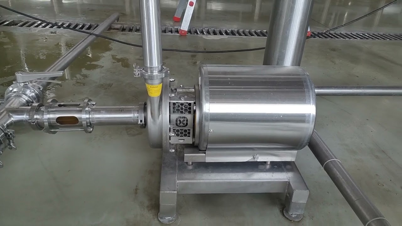 Sanitary centrifugal pump to transfer mash, wort or hot water during brewing #pump #brewing #Tiantai