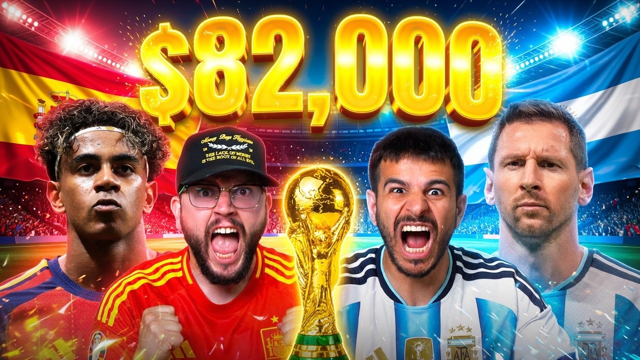 $82,000 Bet on Spain vs Argentina | World Cup Finals Best Bets!