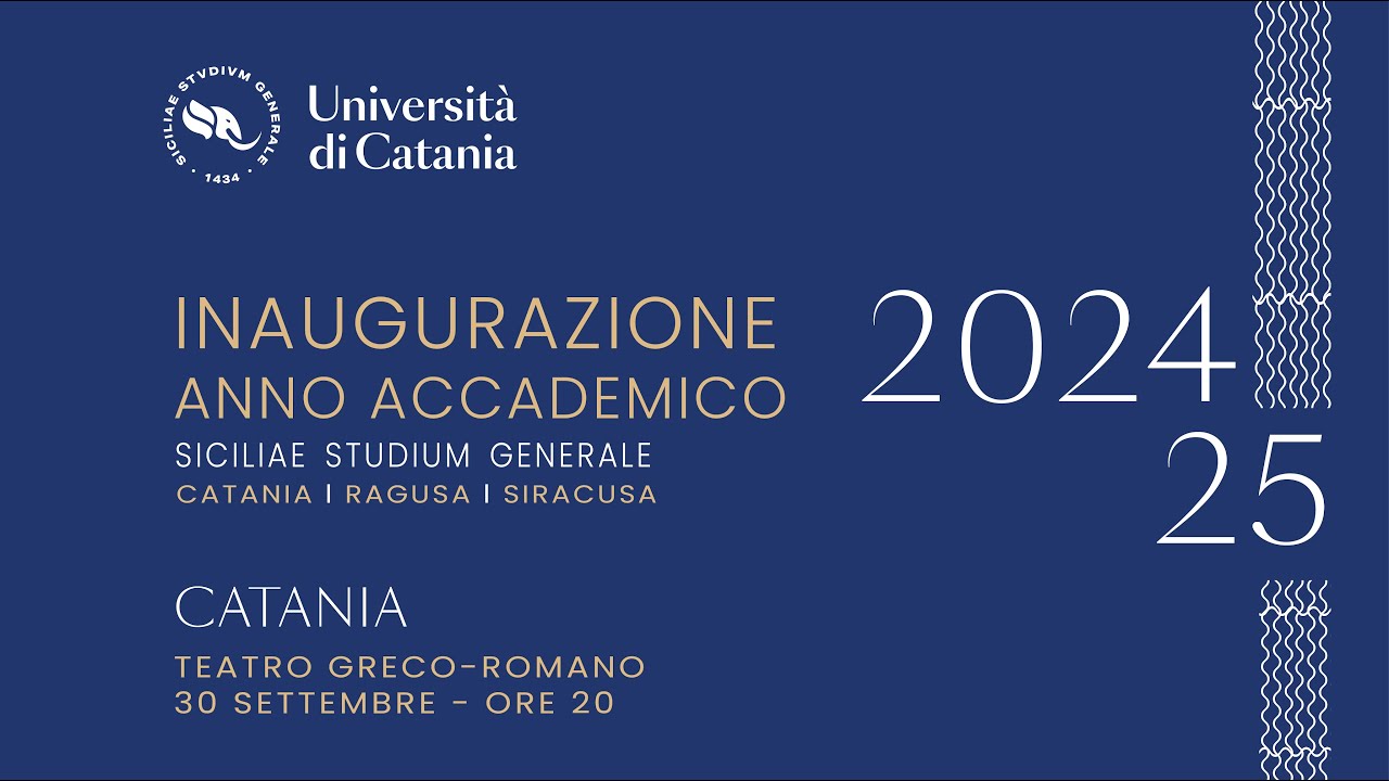 Inaugurazione 590° anno accademico Università di Catania