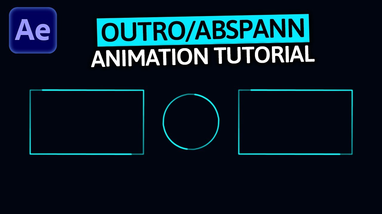 YouTube OUTRO/ABSPANN ANIMATION erstellen | After Effects Tutorial