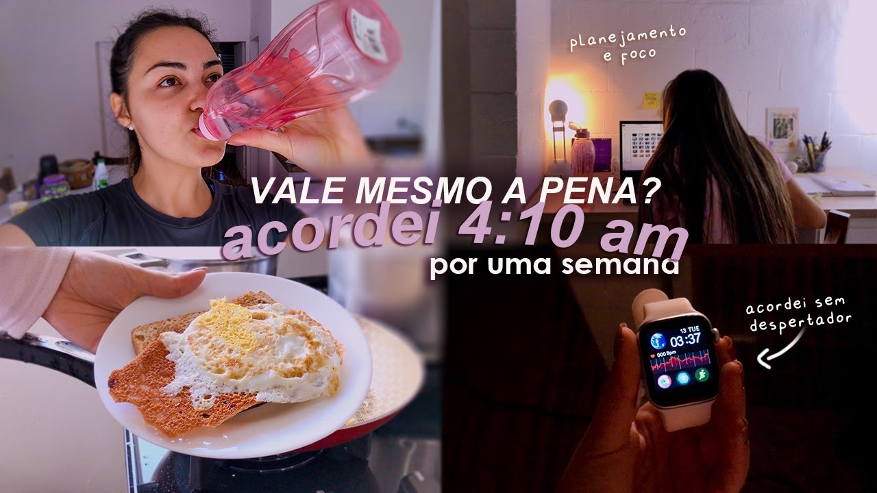 acordando &agrave;s 4:10 da manh&atilde; (VALE A PENA ACORDAR T&Atilde;O CEDO?) 🧐