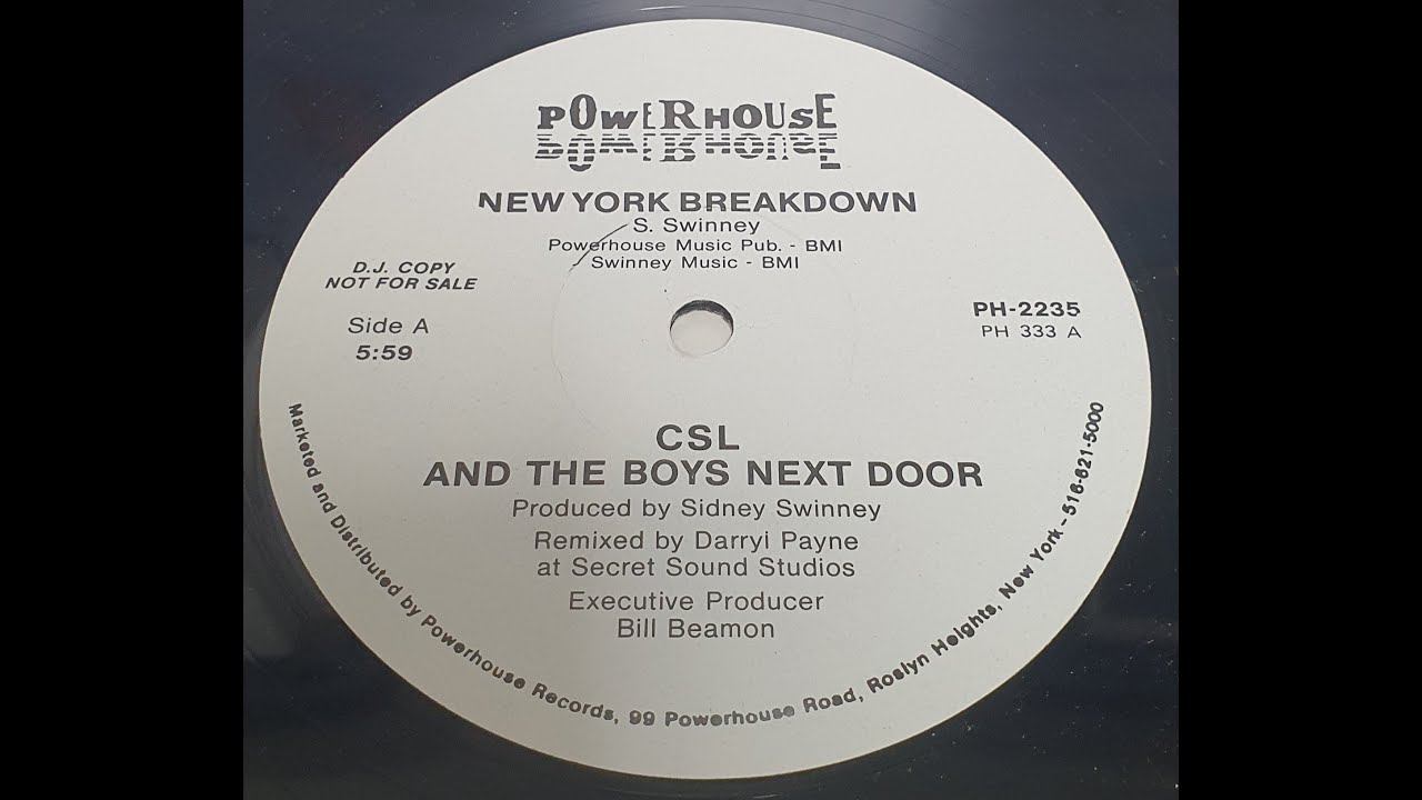 CSL And The Boys Next Door ‎– New York Breakdown (Vocal, 1984)