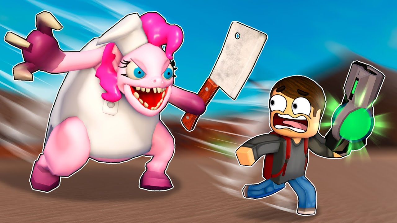 HUYE DE LA FÁBRICA DE PONIS (una historia de miedo en roblox)