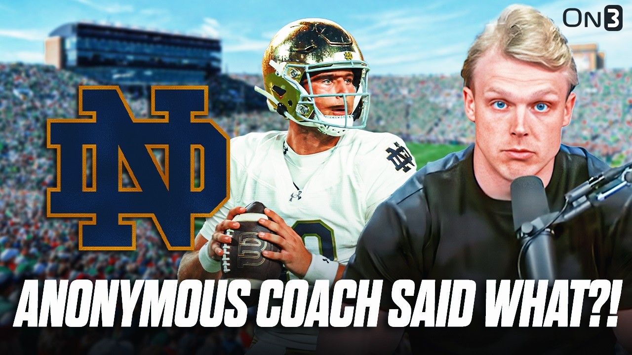 Что анонимный тренер сказал о Notre Dame и CJ Carr?