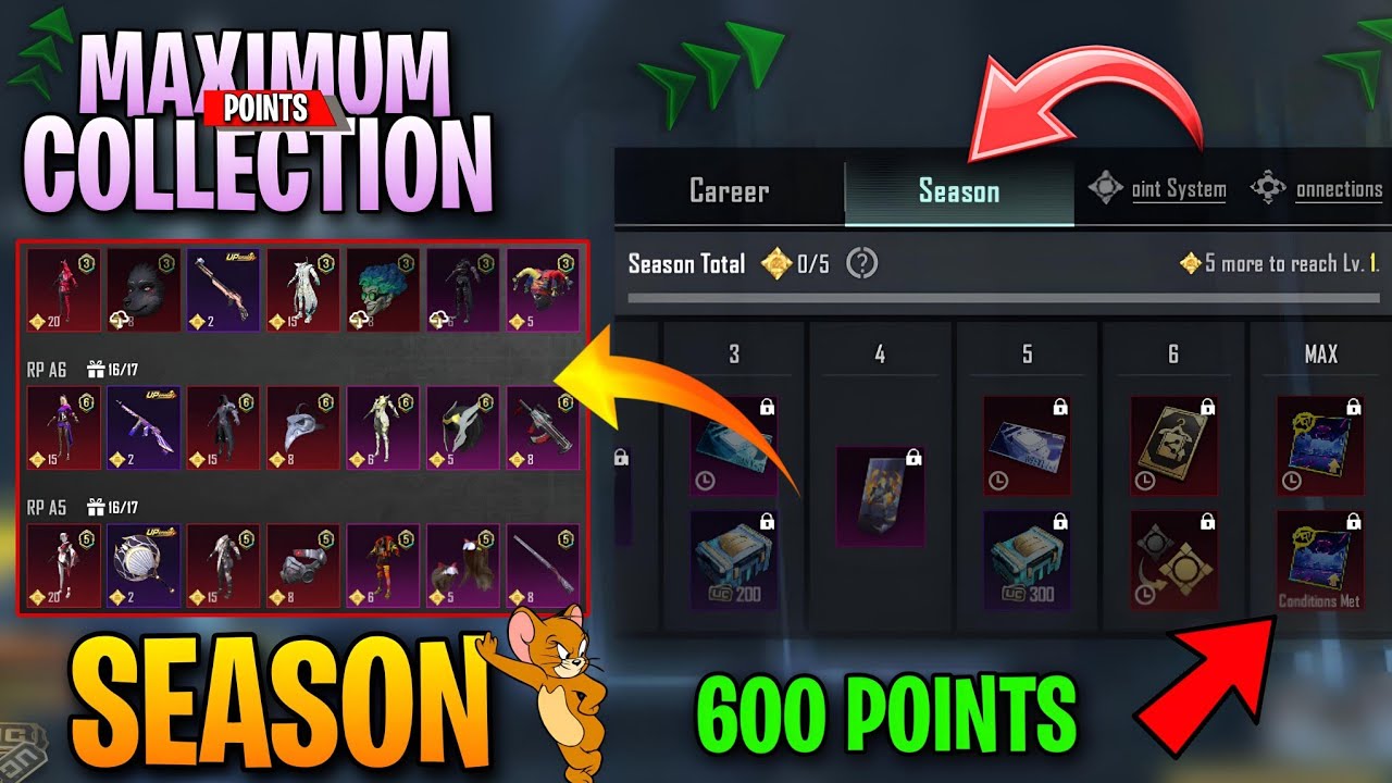 🔴 Maximum Collection Points In ONE Season | How To Get 600 collection level points in this season ✅