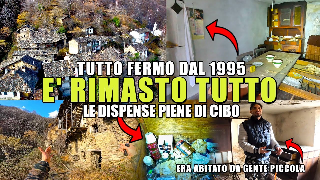 ENORME PAESE ABBANDONATO DI MONTAGNA CONGELATO NEL TEMPO: CI SONO ANCORA LE DISPENSE PIENE DI CIBO!