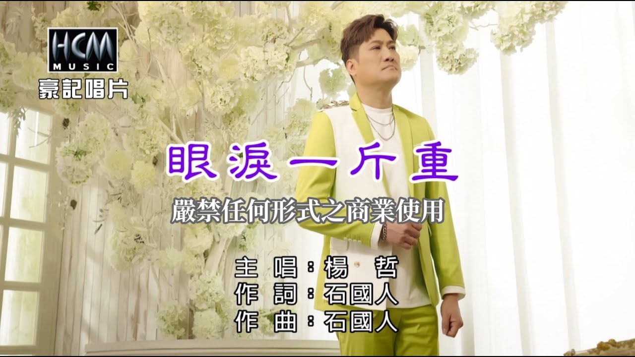楊哲 - 眼淚一斤重【KTV導唱字幕】1080p HD