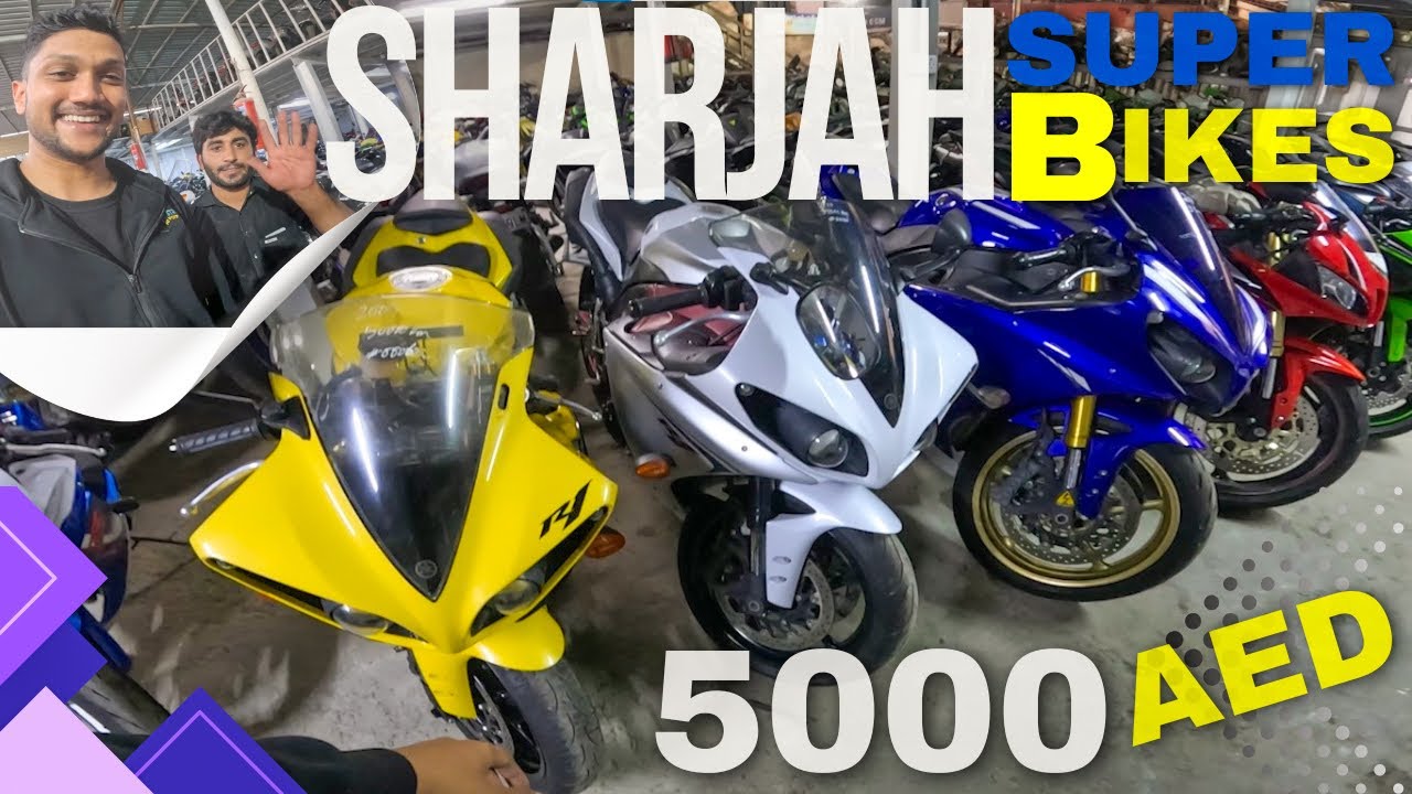 ඩුබායී yard වල Super Bikes බලමුද? | Sharjah Super Bikes | Japanese Spec-BDS Auction 